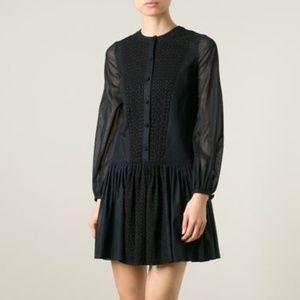 LIKE NEW Silk Saint Laurent Black Silk Dress